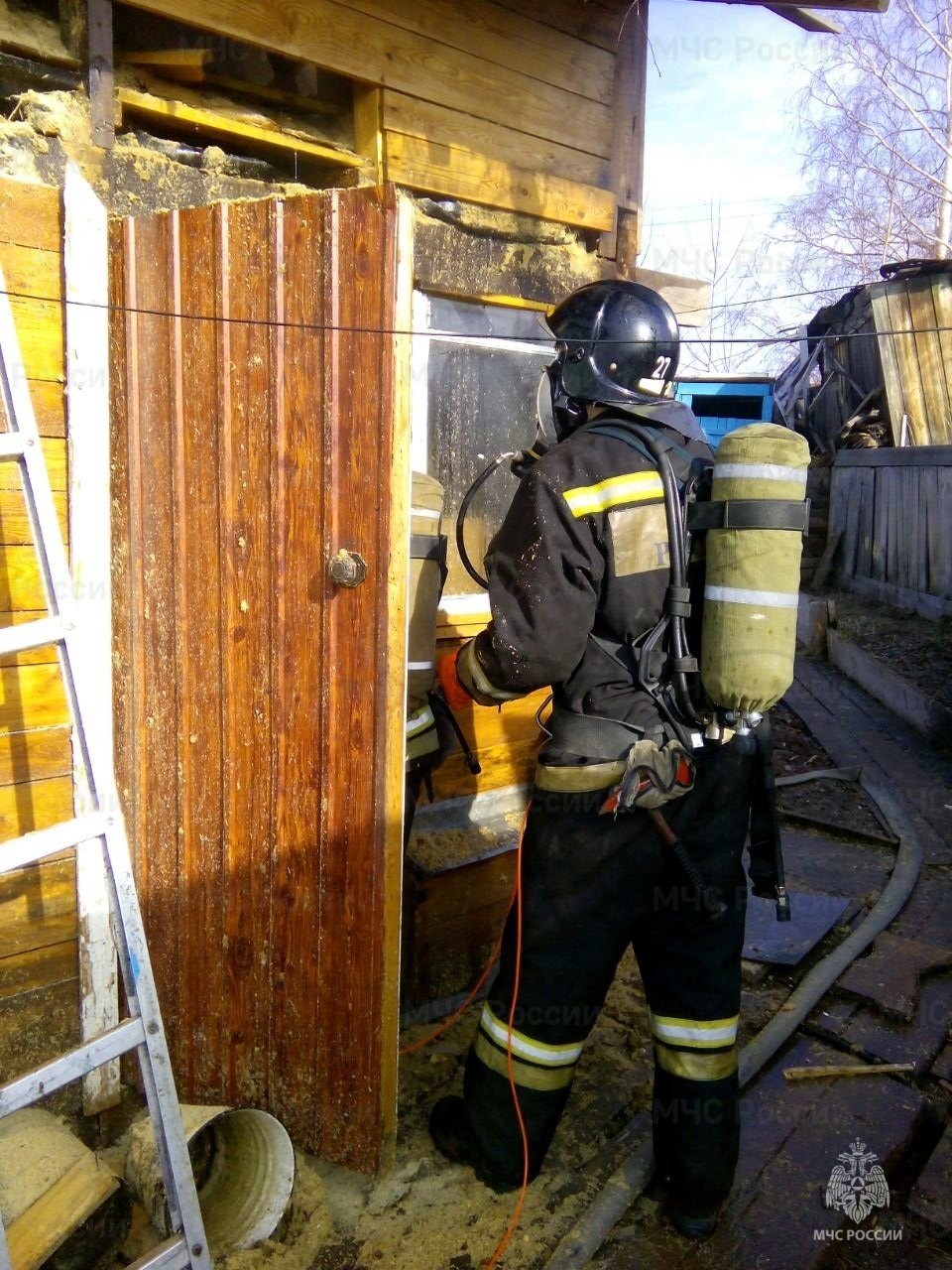 Пожар в Зиминском районе