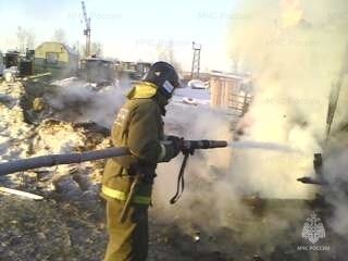 Пожар в Зиминском районе