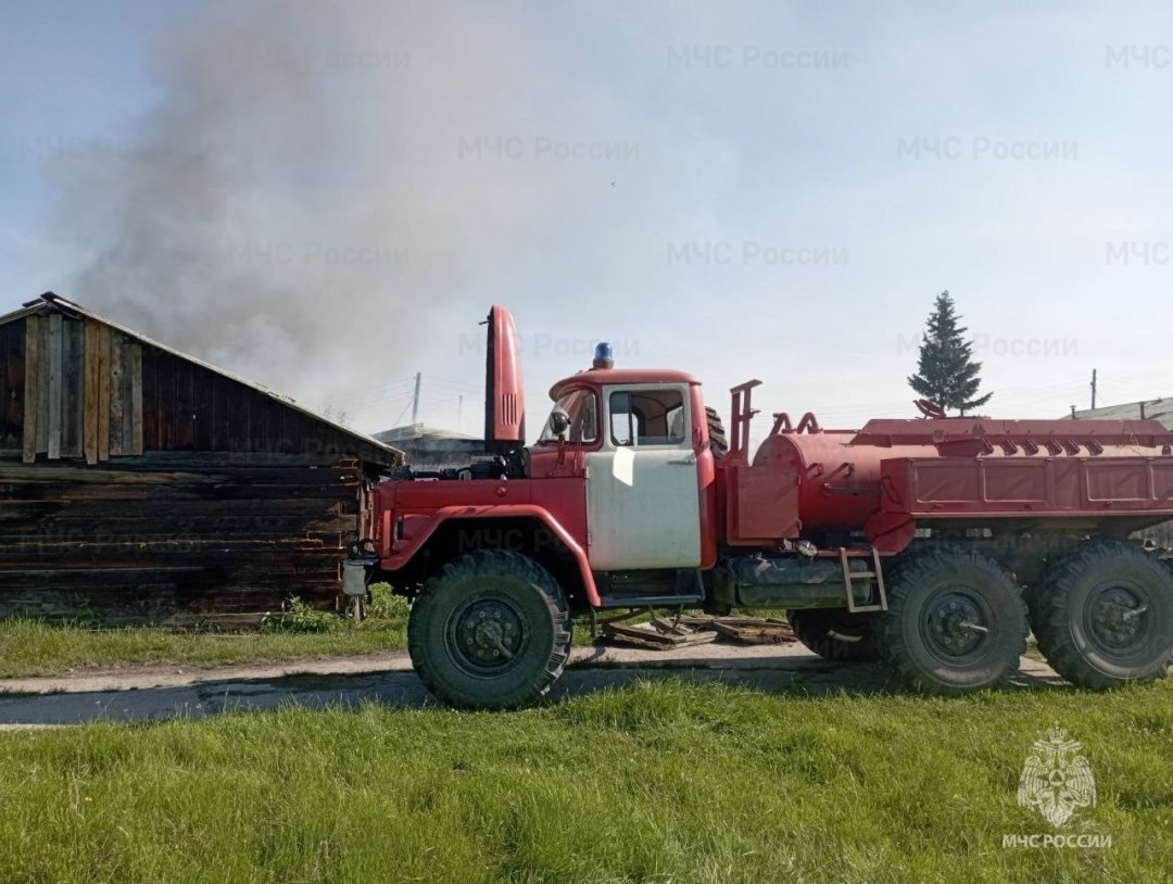 Пожар в Зиминском районе